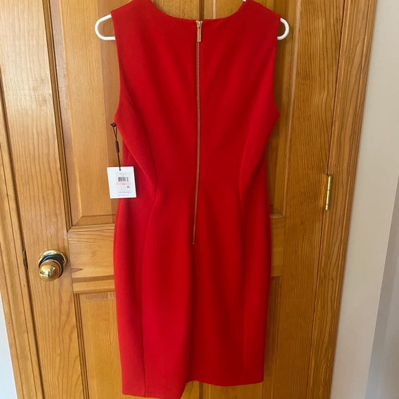 Calvin Klein Red Pencil Dress - Picture 3 of 4